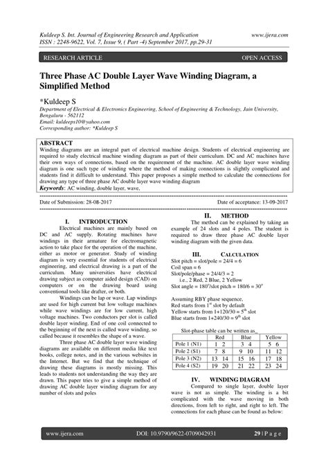 (PDF) Three Phase AC Double Layer Wave Winding Diagram  .
